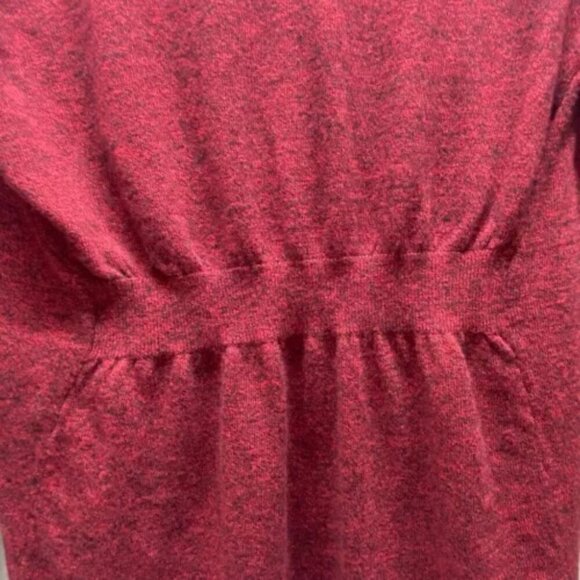 Express Open Cardigan Women's Medium Maroon Black Heathered Ladies Long Sleeve - Picture 8 of 11